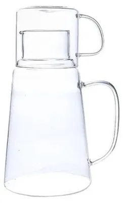 Productafbeelding van Glazen Waterkan 1200ml met Bekerdeksel