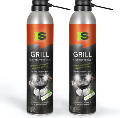 Produktbild von Spraytive 2x 300ml Grill-Rostentferner – 2in1 Rostlöser-Spray mit Langzeitrostschutz für Grillrost & BBQ - Grillrostreiniger