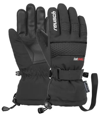 Image de Gants de protection pour doigts Reusch Connor R-TEX XT Junior, en matériau imperméable et respirant, couleur noir/blanc, modèle 7701, taille 6