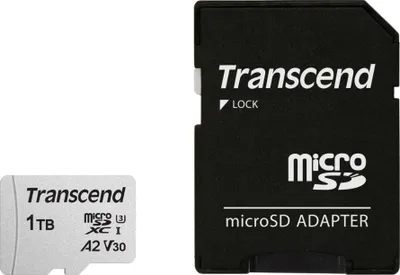 Immagine prodotto di Transcend microSDXC 300S-A   1TB Class 10 UHS-I U3 V30 A2