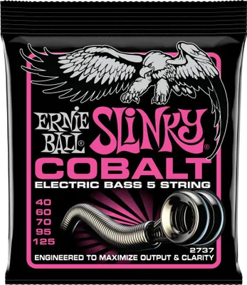Zdjęcie produktu dla Ernie Ball Cobalt Slinky Bass 5-strunowy 40-125 (2737)