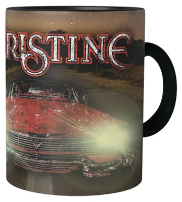 Zdjęcie produktu dla Filiżanka ceramiczna do kawy, 330 ml - czarna, z nadrukiem