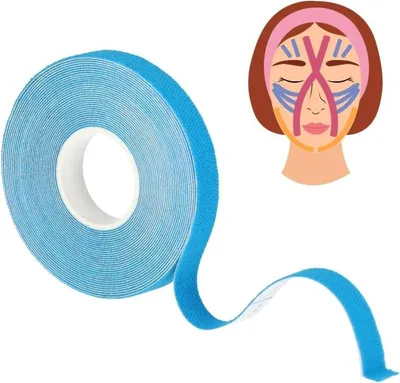 Produktbild von Kinesiologie Tape Gesicht - blau