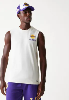 Zdjęcie produktu dla Koszulka New Era Tank Top - BACKPRINT Los Angeles Lakers - M