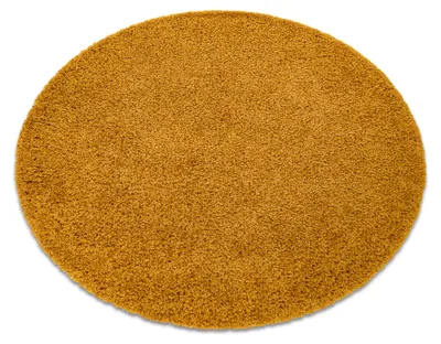 Produktbild von Teppich SOFFI Kreis shaggy 5cm gold Gelb rund 80 cm