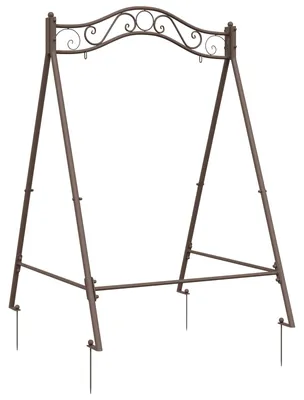 Produktbild von vidaXL Schaukelrahmen Antikbraun 113 x 121,5 x 168 cm Stahl