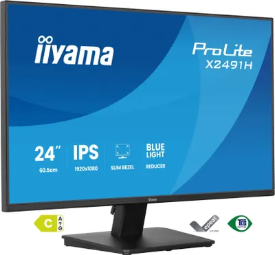 Produktbild von iiyama ProLite X2491H-B1 Computerbildschirm 60,5 cm (23.8") 1920 x 1080 Pixel Full HD LCD Schwarz