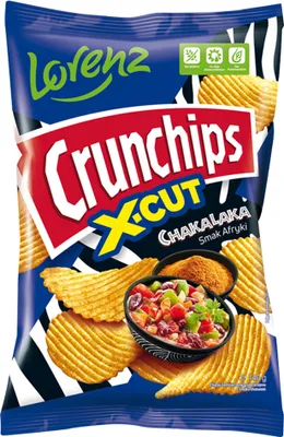 Obrázok produktu pre Crunchips X-Cut Chakalaka zemiakové lupienky 140 G