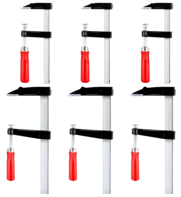 Productafbeelding van Set van 6 klemmen voor houtbewerking, 150 mm / 300 mm