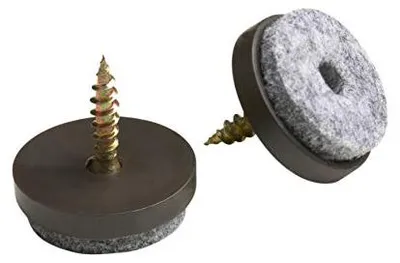 Produktbild von Filzgleiter Ø30mm (20 Stk) mit Schraube - Braun - Metafranc - Möbelgleiter