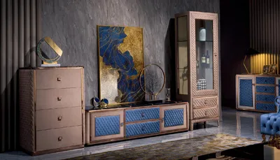Productafbeelding van Kommode, kast, slaapkamer, woonkamer, commodes, kasten, meubels, modern, hout, 2-delig