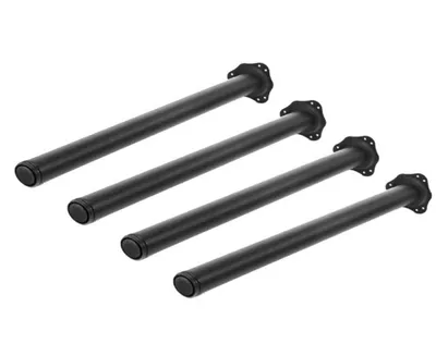 Produktbild von Tischbeine Set-4st. Möbelfuß H1100mm Ø60mm Tischbein Höheverstellbar Schreibtischfüße Schwarz