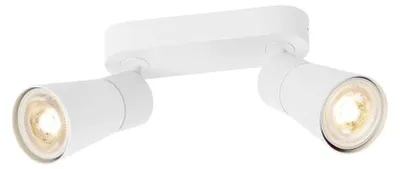 Image de SLV PURI 2.0 Cone, applique murale et plafonnier, long, 2 x max. 6W GU10, blanc 1008367