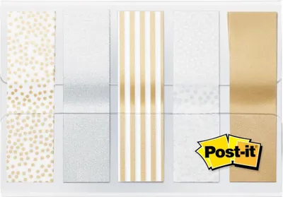 Immagine prodotto di Post-it 684-Metal Marcatore adesivo Index Mini Metallic, 11,9 x 43,2 mm