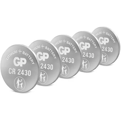 Produktbild von CR2430 GP Lithium Knopfzelle 3V 5 Stück