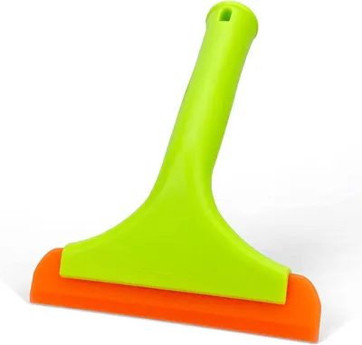 Imagen del producto de Espátula de silicona, muy flexible, con una hoja de 15 cm y un mango de 19 cm, ideal para limpiar duchas y ventanas