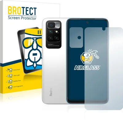 Produktbild von BROTECT Schutzglas für Xiaomi Redmi 10 (Display+Kamera) Schutzfolie Panzer Folie Glas Display Schutz klar
