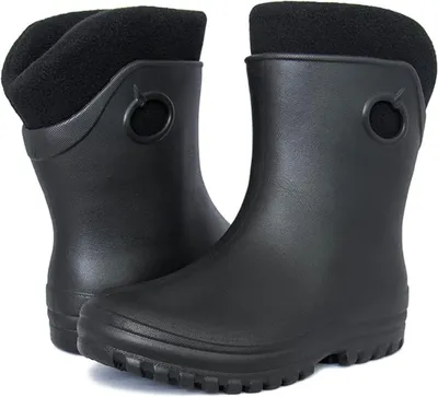 Produktbild von Leichte Gummistiefel Damen EVA gefütterte Garten Regenstiefel Boots Stiefeletten