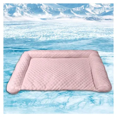 Produktbild von Kühlmatte für Haustiere - Atmungsaktive und Waschbare Matte für Katzen und Hunde bei Heißem Wetter, Garten, Outdoor, Reise, Wohnung, Terrasse