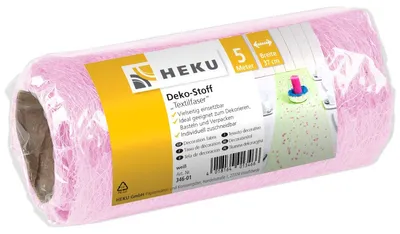 Obrázok produktu pre Dekoratívna textilná vláknina na rolke, ružová, 5 m x 37 cm