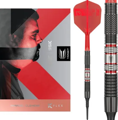 Produktbild von Target Darts Gabriel Clemens 95K Soft Tip Dartpfeile 95% Wolfram 19g mit Swiss Point Konvertierung