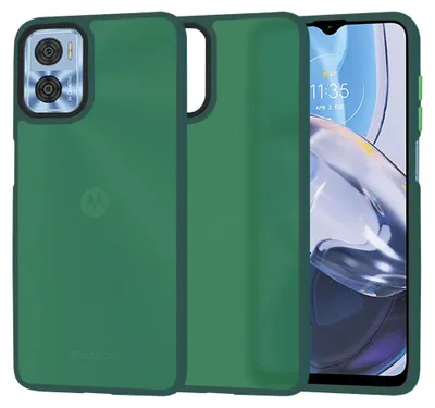 Produktbild von Techsuit HaloFrost Back Cover Hülle für Motorola Moto E22i / Moto E22 - Dunkelgrün