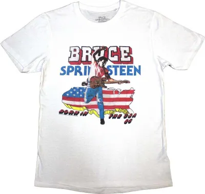 Produktbild von Bruce Springsteen - "Born In The USA ´85" T-Shirt für Herren/Damen Uni RO10807 (XL) (Weiß)