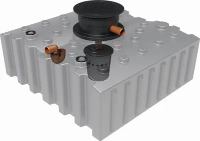 Produktbild von GreenLife Regenwasser-Flachtank 4.000 l mit Biovitor