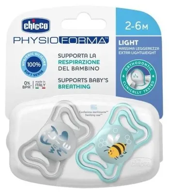 Obrázek produktu pro Smoczek uspokajający Chicco PhysioForma Light 2-6 miesięcy niebieski
