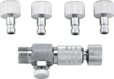 Zdjęcie produktu dla Zestaw szybkozłączek 1/8'' do aerografu z 4 złączkami