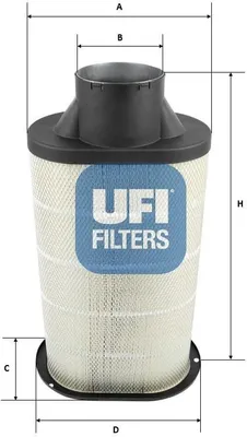 Produktbild von Luftfilter UFI 27.E18.00 Filtereinsatz