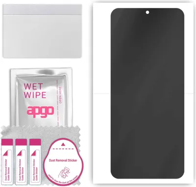 Produktbild von apgo Hydrogel Blickschutzfolie, Matt, kompatibel mit ZTE Blade V30, Privacy Displayschutzfolie, Schutzfolie mit Positionierhilfe, Anti-Spy, kratzfest, einfache Montage