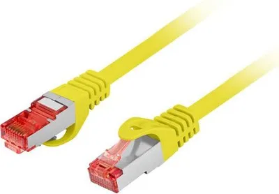 Produktbild von Lanberg PCF6-10CU-0025-Y, 0,25 m, Cat6, S/FTP (S-STP), RJ-45, RJ-45, Gelb