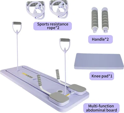 Image de Banc d'entraînement abdominal multifonctionnelle, pour un entraînement physique complet, supporte jusqu'à 100 kg, 1 ensemble