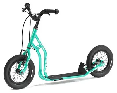 Productafbeelding van Yedoo Mau kinderloopfiets - geschikt voor kinderen vanaf 4 jaar, met een lichaamslengte vanaf 100 cm, voorzien van luchtbanden 12/12 - voor meisjes en jongens, met verstelbare hoogte, standaard en reflecterende elementen. Turquoise