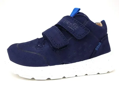 Image de Superfit Breeze : Chaussures pour enfants, modèles garçon, chaussures basses à scratch, chaussures de première marche, couleur bleue, pour le quotidien