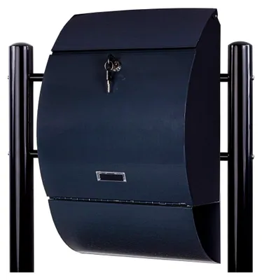 Produktbild von Standbriefkasten mit Zeitungsfach und Pulverbeschichtung, verschiedene Designs