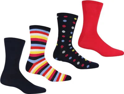 Produktbild von Regatta - Dámské kotníkové ponožky "Lifestyle" (4 balení) RG5987 (35,5 EU - 38 EU) (Navy/Pink)