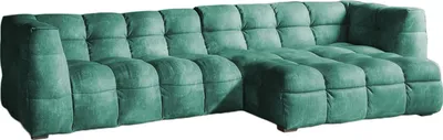 Produktbild von KAWOLA Sofa ROSARIO Ecksofa Velvet petrol Recamiere rechts