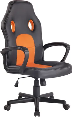 Produktbild von CLP Gaming Bürostuhl Elbing höhenverstellbar und drehbar schwarz/orange