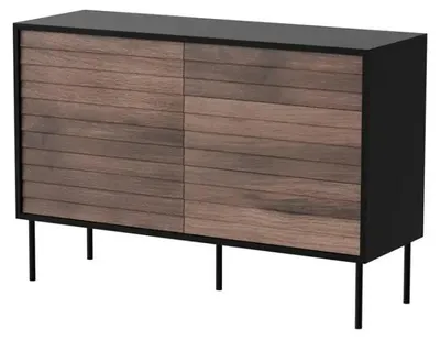 Produktbild von Cama CORTINA 490314, Schwarz, Walnuss, 3 Schublade(n), Partikelbord, Einfarbig, Modern, Rechteckig