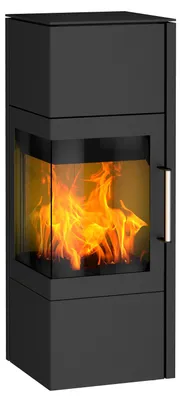 Produktbild von Kaminofen Fireplace Royal Stahl schwarz 6,6 kW mit Wärmespeicherfach