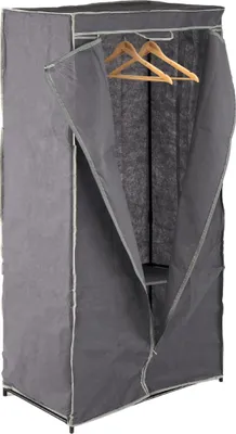 Produktbild von KIPIT | Stoffschrank - Garderobe -  160 x 75 x 46 cm - grau - Tragbar