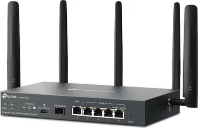 Produktbild von TP-Link Omada ER706W-4G V1 - - Wireless Router - - WWAN 5-Port-Switch - 1GbE - WAN-Ports: 6 - Wi-Fi 6 - Dual-Band - 4G - wandmontierbar