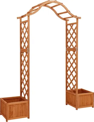 Obrázok produktu pre Záhradná pergola s kvetináčom jedľový masív
