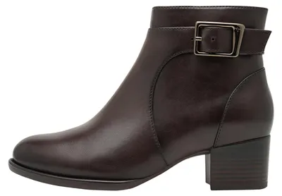 Produktbild von Lederstiefeletten mit Absatz