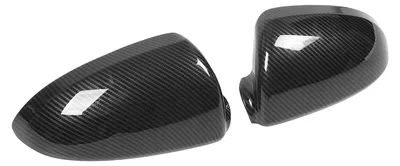 Image de Boîtier de rétroviseur extérieur style fibre de carbone Capuchon de remplacement pour rétroviseur latéral de porte pour Smart Fortwo W451 2009-2015