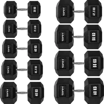 Obrázok produktu pre HMS Fitness HEX PRO 55 činka s pevnou váhou 55 kg 1 kus(y)