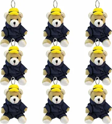 Produktbild von Feuerwehr Teddys 12x als Schlüsselanhänger