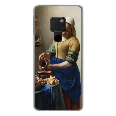 Produktbild von MuchoWow® Handyhülle Schutzhülle Hülle für Huawei P40 Lite Das Milchmädchen - Gemälde von Johannes Vermeer Silikon Softcase Handy Hülle - Handy
